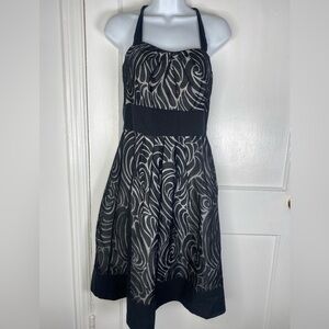 White House Black Market Black and White Dress